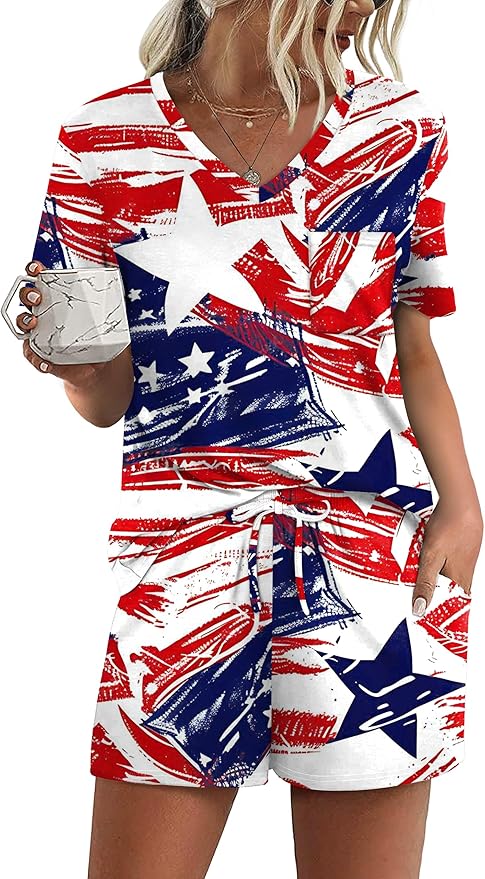 Women's Pajama Set - Short Sleeve - 2 Piece