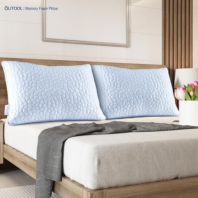 Memory Foam Cooling Bed Pillow - King
