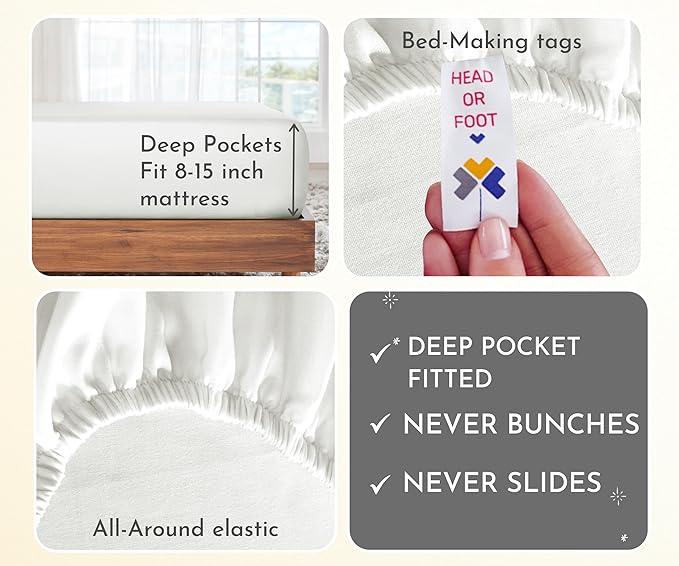 100% Cotton Bed Sheet Set - Twin - 2 Pack