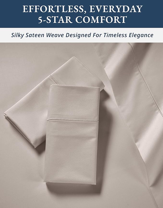 Linen Bed Sheet Set - Queen - 4 Piece