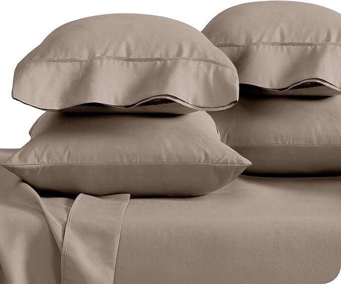 Microfiber Cooling Pillowcase Set - King - 4 Pack - 4 Piece