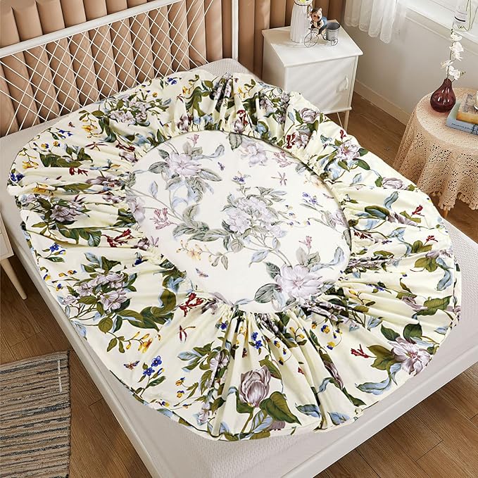 100% Cotton Hypoallergenic Bed Sheet Set - Twin XL - 4 Piece