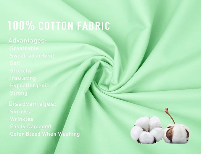 100% Cotton Pillowcase - 21 x 54 in