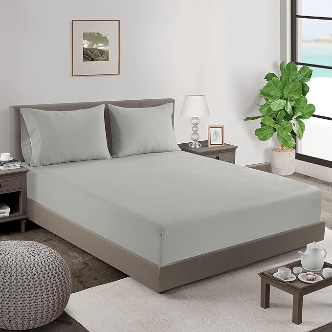 Linen Bed Sheet Set - King - 2 Piece