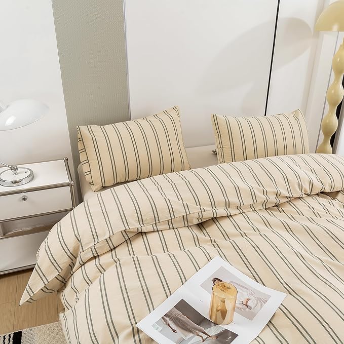 Linen Duvet Cover Set - Full - 3 Piece