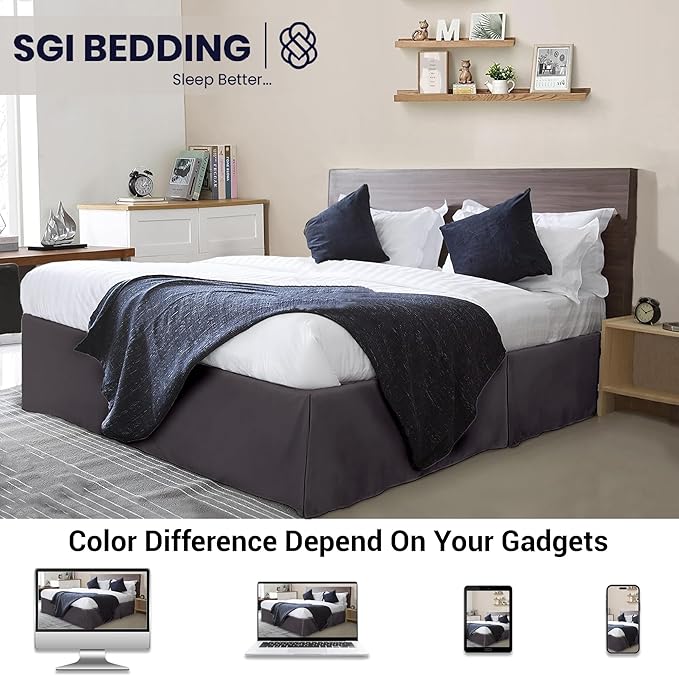 Microfiber Bed Skirt - King - 11 in Drop