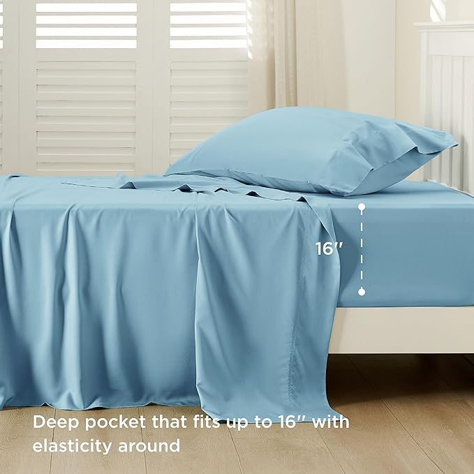 Bamboo Cooling Bed Sheet Set - Twin