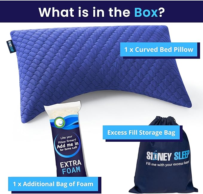 Memory Foam Bed Pillow - Queen