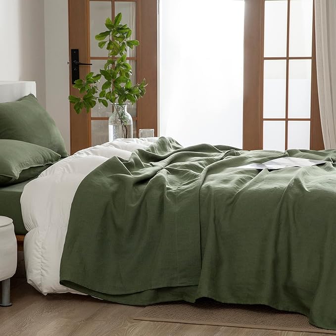 Linen Bed Sheet Set - Twin - 3 Piece
