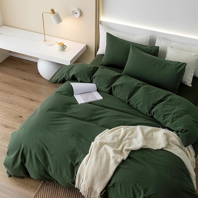 Linen Duvet Cover Set - King - 132 x 120 in - 3 Piece