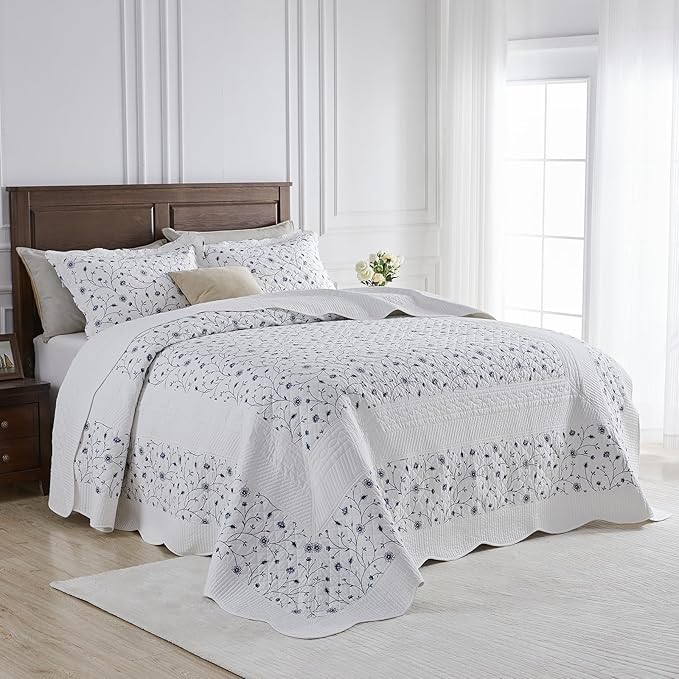 100% Cotton Bedding Set - California King - 3 Piece