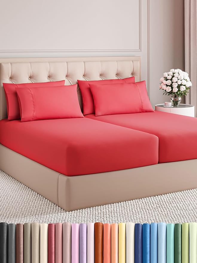Cooling Bed Sheet Set - Split King - 7 Piece