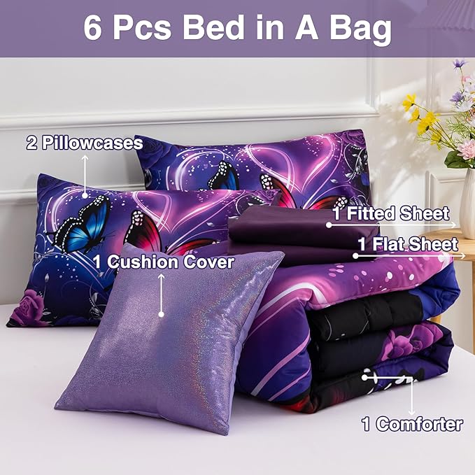 Comforter Set - Full - 6 Piece