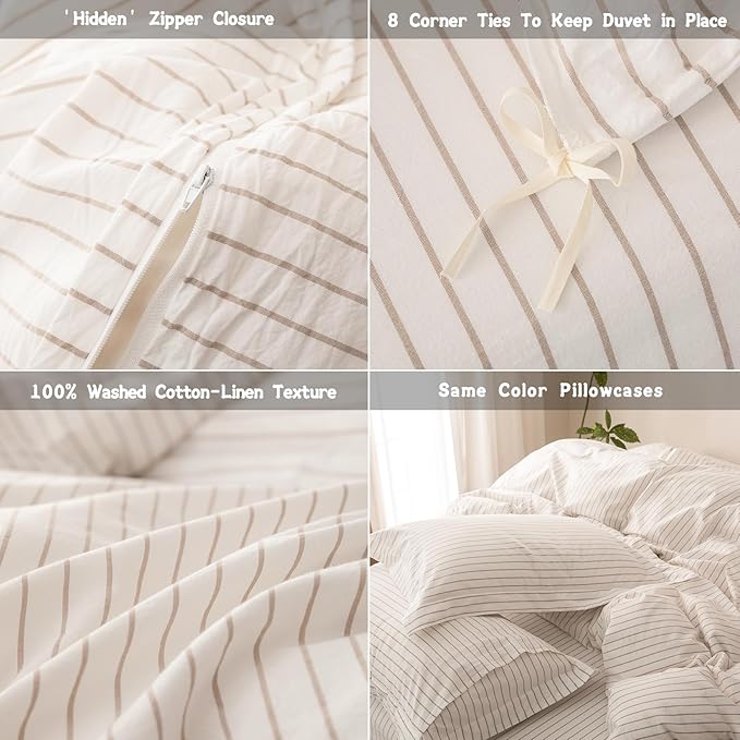 Linen Duvet Cover Set - Queen