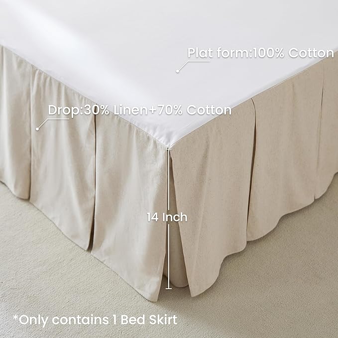 Linen Bed Skirt - King