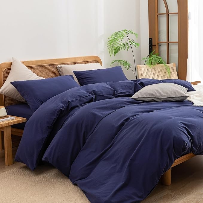 Linen Duvet Cover Set - King - 3 Piece