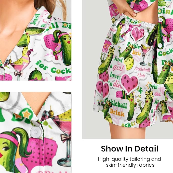 Women's Pajama Set - Short Sleeve - 2 Piece