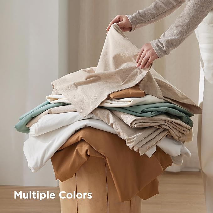 Linen Duvet Cover Set - Queen - 3 Piece
