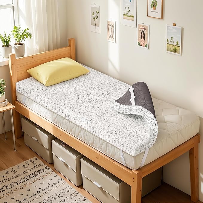 Memory Foam Cooling Mattress Topper - Twin XL