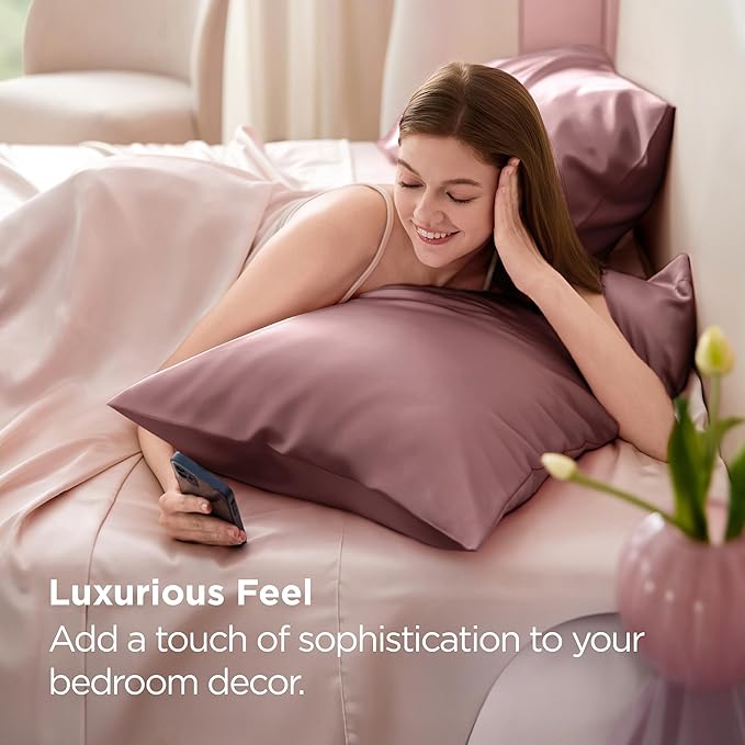 Satin Pillowcase Set - Standard - 20 x 26 in - 2 Piece