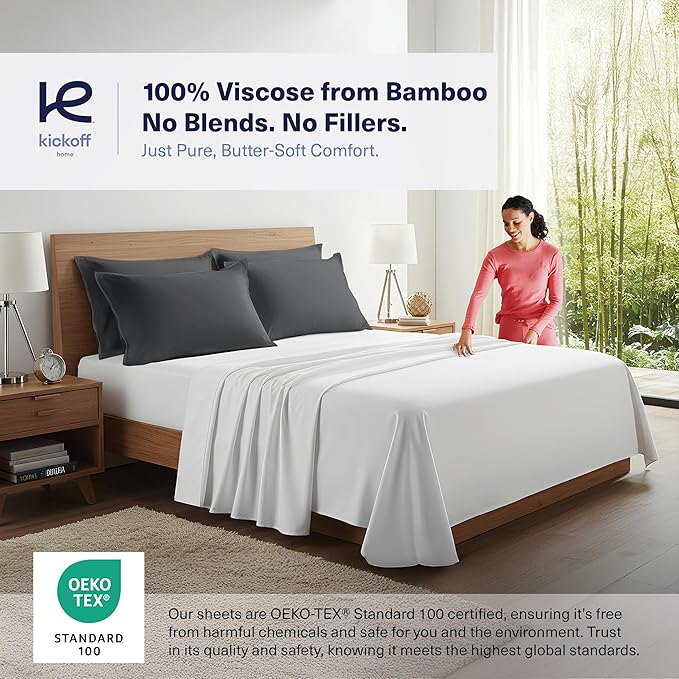 Bamboo Cooling Pillowcase Set - Queen - 2 Piece