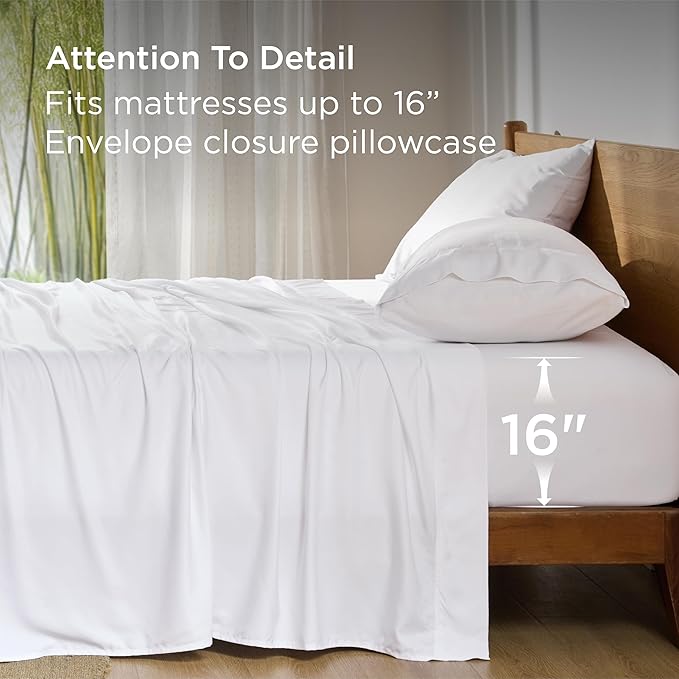 Bamboo Cooling Bed Sheet Set - Full