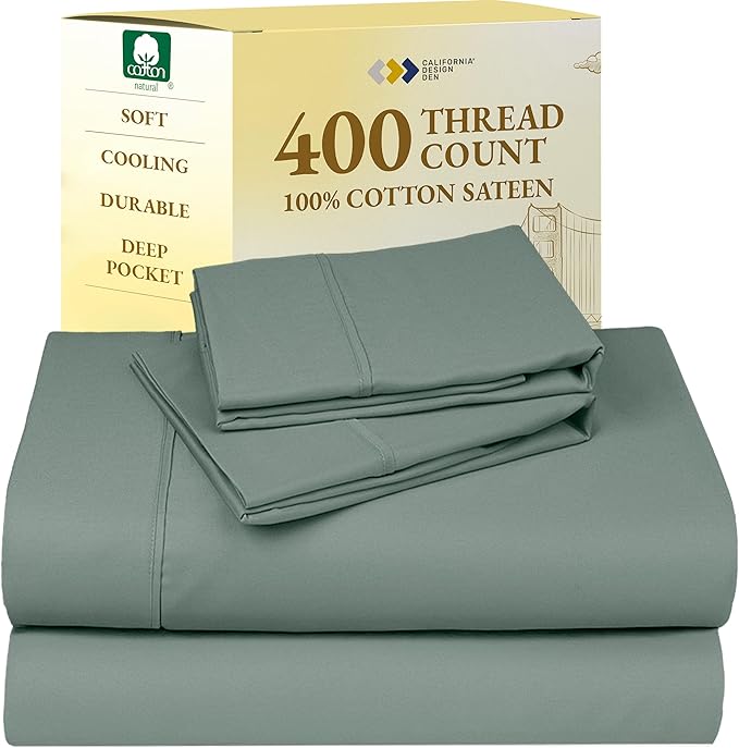 100% Cotton Bed Sheet Set - Full - 4 Piece