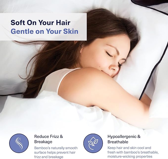 Bamboo Cooling Pillowcase Set - Queen - 2 Piece
