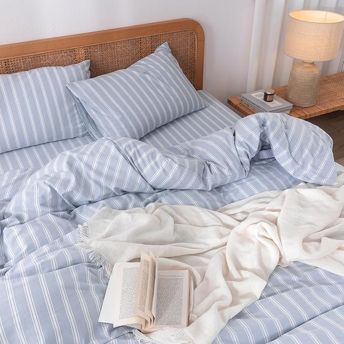 Linen Duvet Cover Set - Queen - 3 Piece