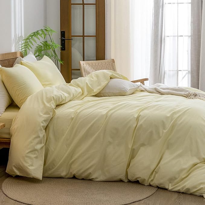 Linen Duvet Cover Set - King - 3 Piece