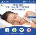 Waterproof Pillow Protector - Queen - 2 Piece