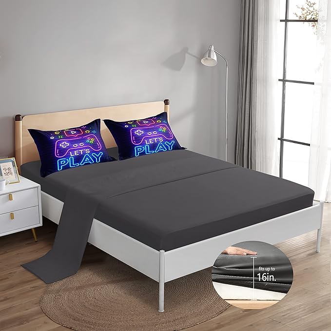 Microfiber Comforter Set - Queen - 6 Piece
