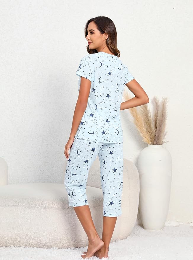 Women's Capri Pajama Set - 2 Piece