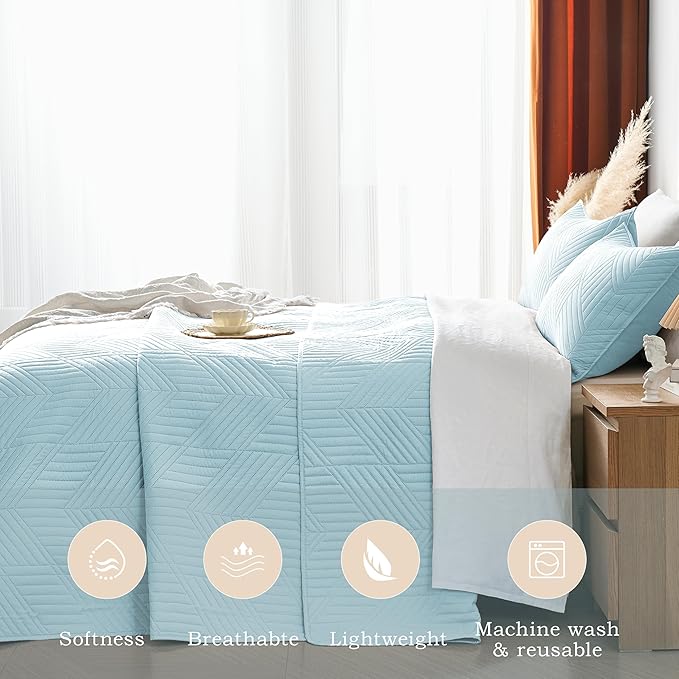 Microfiber Quilt Set - Twin
