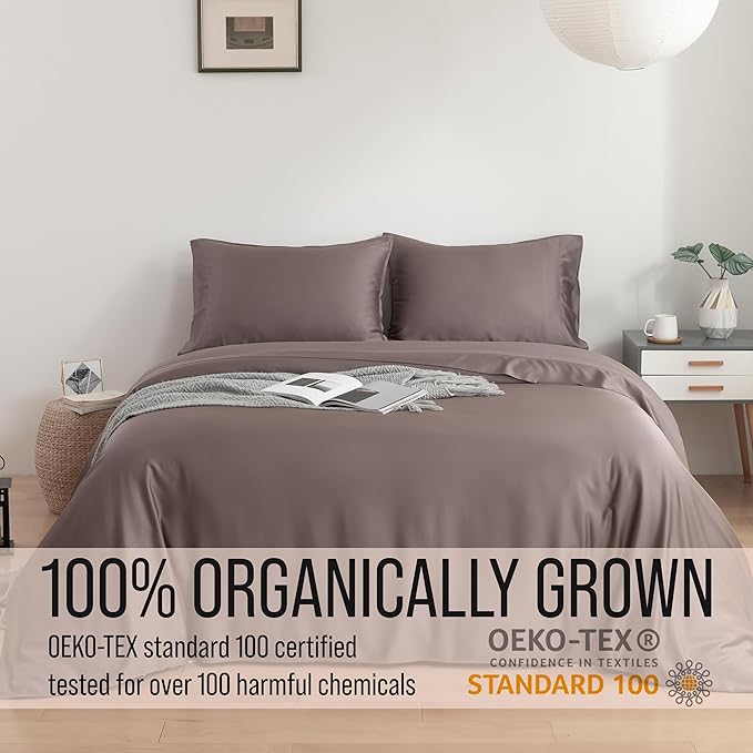 Bamboo Cooling Bed Sheet Set - Full - 18 in Deep Pocket
