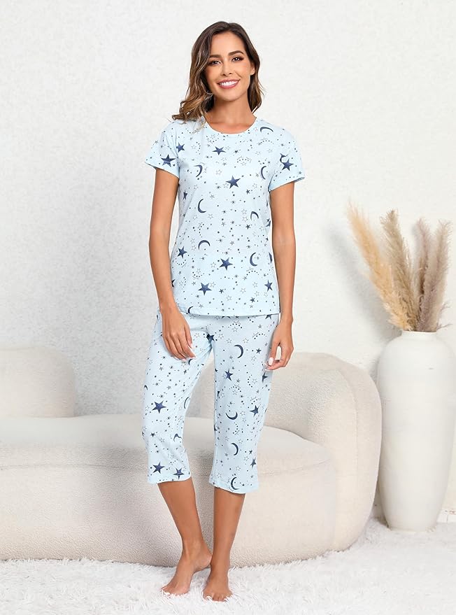 Women's Capri Pajama Set - 2 Piece