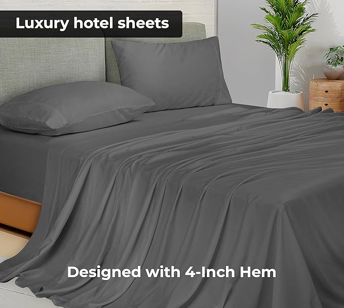 Microfiber Flat Sheet - Twin XL - 2 Pack