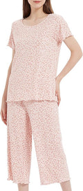 Bamboo Capri Pajama Set - Short Sleeve - 2 Piece