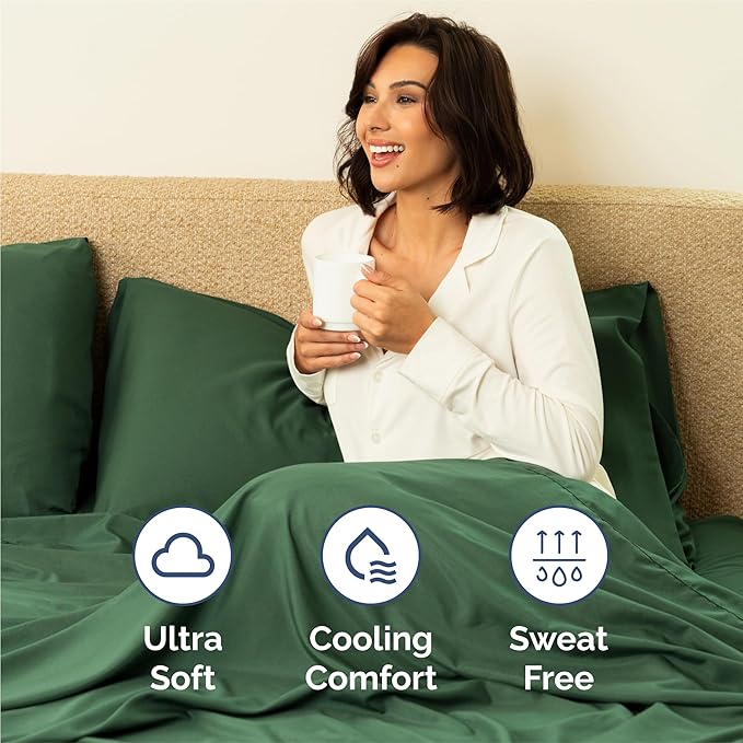 Cooling Bed Sheet Set - Full - 16 in Deep Pocket - 6 Piece