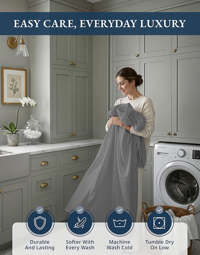 Linen Cooling Bed Sheet Set - Queen