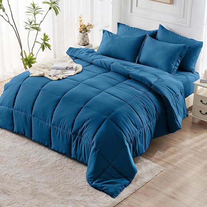 Down Alternative Comforter Set - California King - 7 Piece