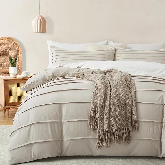 Linen Duvet Cover Set - Queen - 3 Piece