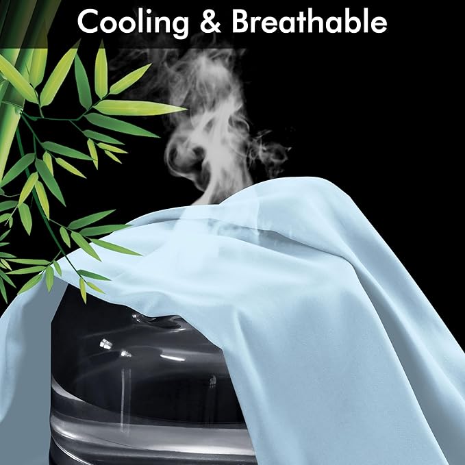 Bamboo Cooling Pillowcase Set - Standard - 2 Pack - 2 Piece
