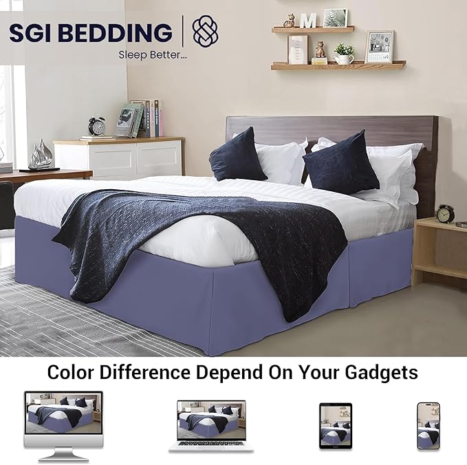 Microfiber Bed Skirt - King - 10 in Drop