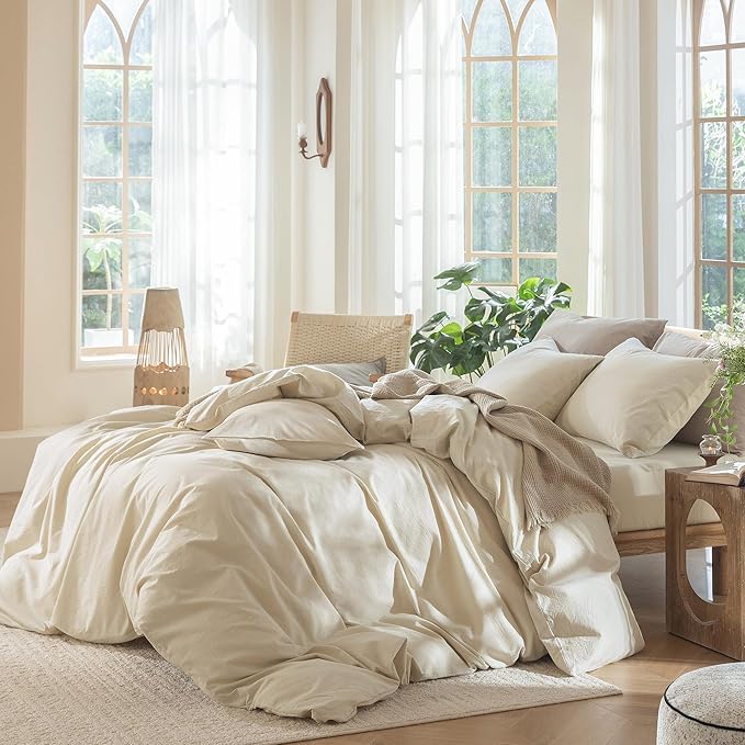 Linen Duvet Cover Set - Queen