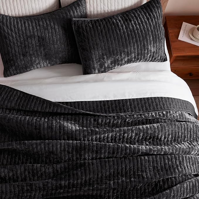 Velvet Quilt Set - California King