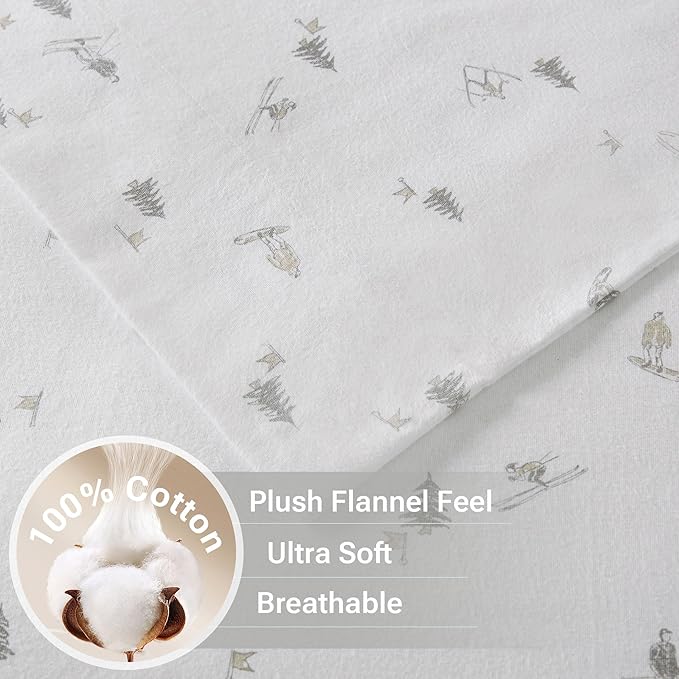 100% Cotton Bed Sheet Set - Full - 4 Piece