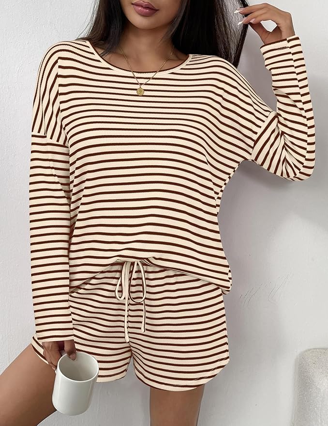 Shorts Pajama Set - Long Sleeve - 2 Piece