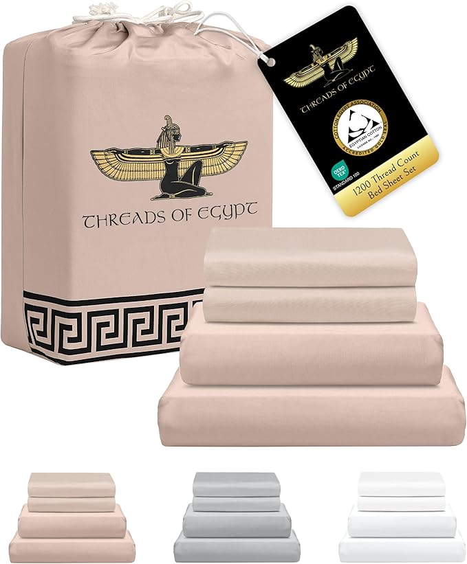 Cooling Bed Sheet Set - King - 18 in Deep Pocket