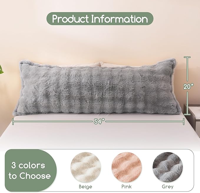 Memory Foam Body Pillow - Full - 20 x 54 in